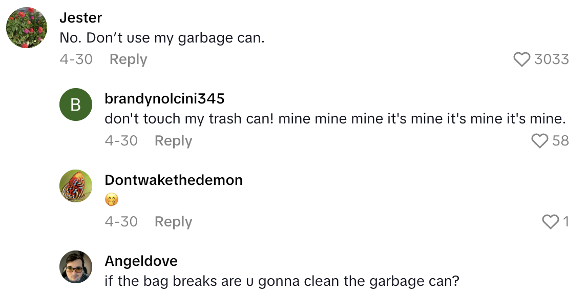Screenshot 2025 06 20 at 4.05.02 PM A Pet Owner Asked TikTok Viewers If Its Okay To Throw Bags Of Dog Mess In Other Peoples Trash Cans